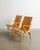 Mid-Century Swedish Eva Armchairs in Birch and Brown Leather by Bruno Mathsson for Firma Karl Mathsson, 1970s, Set of 2 For Sale - Image 3 of 8