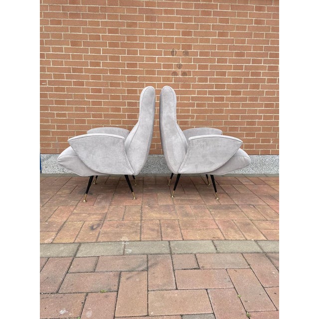 Mid-Century Modern Set of Armchairs attributed to Nino Zoncada, 1950s For Sale - Image 3 of 18