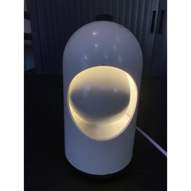 Metal Vintage Space Age Selene Rotating Eclipse Table Lamp by Alfredo Bianchi for ABM, 1960s For Sale - Image 7 of 18