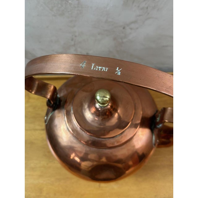 Metal Antique Copper Kettle, 1890s For Sale - Image 7 of 10