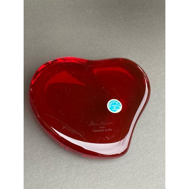 Elsa Peretti Tiffany & Co Red Heart Paperweight For Sale - Image 11 of 16