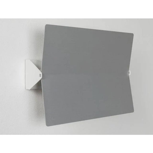 Slate Gray Large Charlotte Perriand 'Applique à Volet Pivotant Plié' Wall Light in Aluminum For Sale - Image 8 of 12