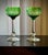 Green Green Massenet Crystal Hock Glasses by Saint-Louis, 1920, Set of 2 For Sale - Image 8 of 16