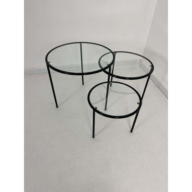 Low Swivel Tables, Italy, 1980s, Set of 3 For Sale - Image 4 of 10