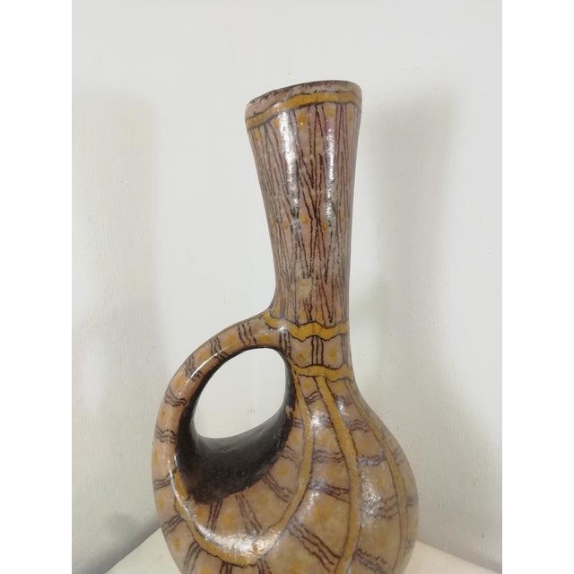 Ceramic Vase by Carlo Zauli, Faenza, Italy, 1950s For Sale - Image 3 of 10