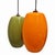 Vintage Green and Orange Glass Pendant attributed to Alessandro Pianon for Vistosi, 1960s For Sale - Image 10 of 12