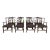 Set of 8 Kindel Oxford Mahogany Chippendale Armchairs For Sale