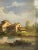 Tessari, Farmhouse on the River, 19th Century, Oil Painting on Panel, Framed For Sale - Image 4 of 6