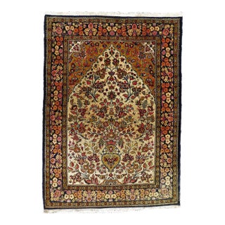 1970s Vintage Handmade Persian Rug 3'6"x 5' For Sale