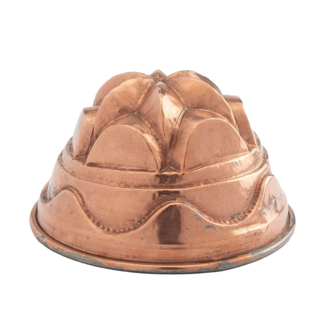 19th Century English Tin Lined Copper Mold, 1890 For Sale - Image 5 of 9