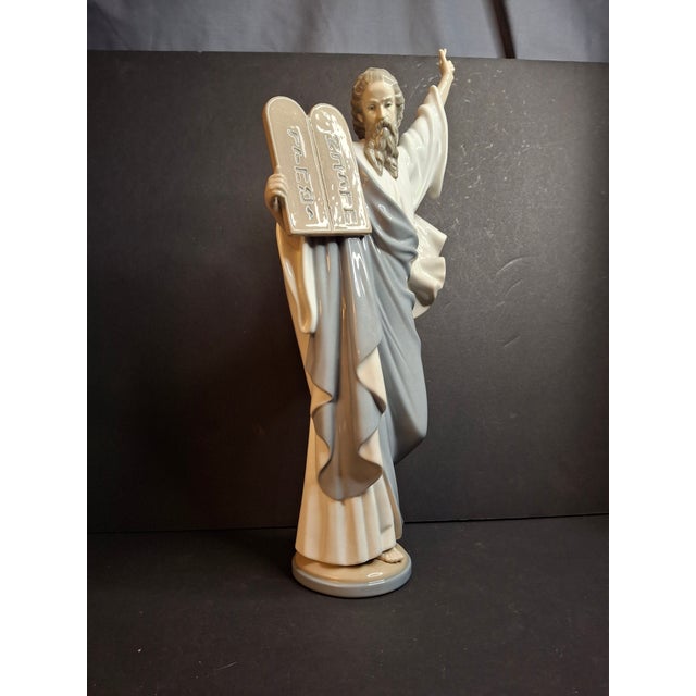 This magnificent Lladró porcelain sculpture titled Moses (Model #5170) was sculpted by master artist Francisco Catalá and...