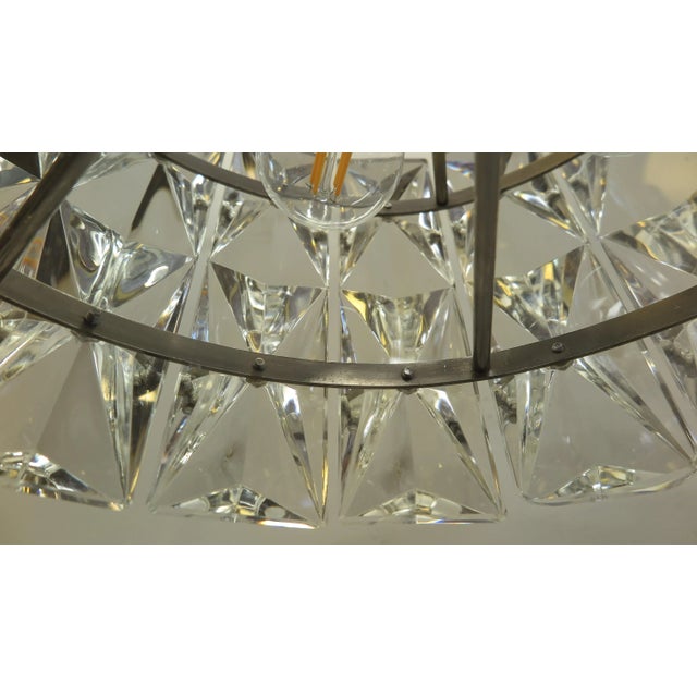 1960s Kinkeldey Prism Faceted Crystal Pendant For Sale - Image 9 of 13