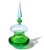 Mid-Century Modern Vintage Murano Cenedese Da Ros Sommerso Green Blue Italian Art Glass Spike Top Spage Age Container Jar For Sale - Image 3 of 9
