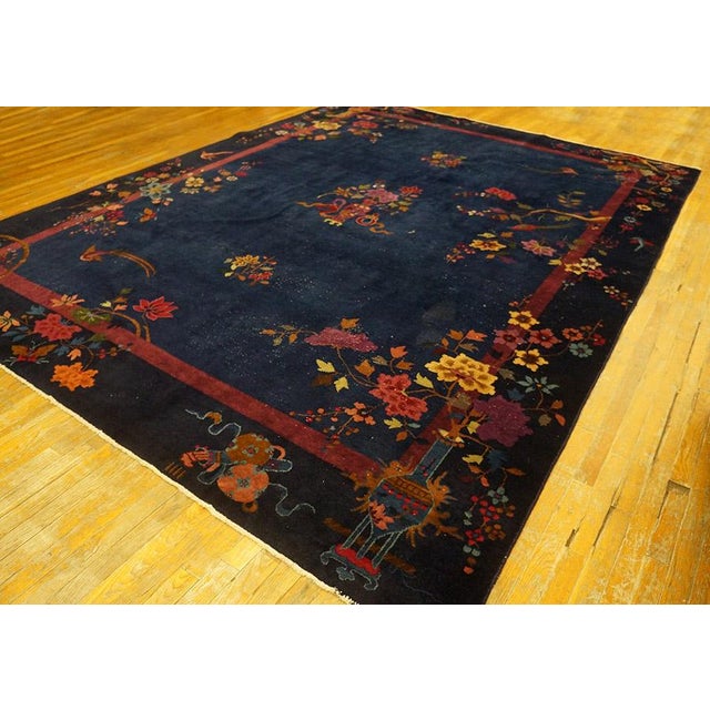 Antique Chinese - Art Deco Rug For Sale - Image 9 of 9