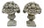 Vintage Cast Cement Stone 26" Fruit & Flower Basket Garden Lawn Ornament - Pair For Sale