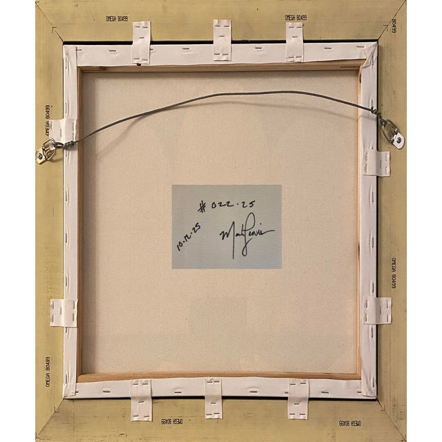 Contemporary 2025 "022-25" Abstract Expressionist Monochrome Black & White Painting by Mark Lewis For Sale - Image 3 of 5