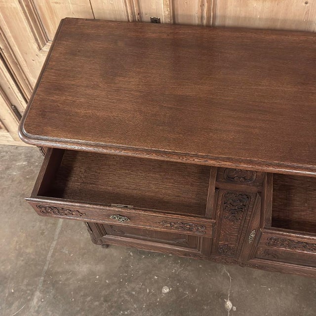 Antique Country French Louis XIV Oak Buffet For Sale - Image 16 of 18