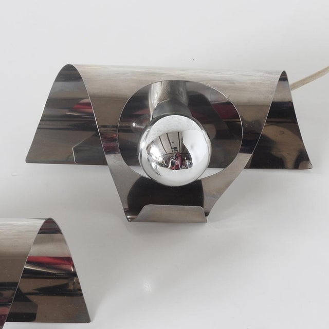 1970s French Space Age Wall Lights, 1970s, Set of 2 For Sale - Image 5 of 13