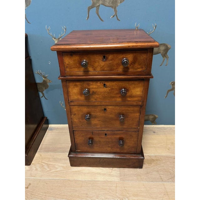 Antique Nightstands in Mahogany, Set of 2 For Sale - Image 10 of 12