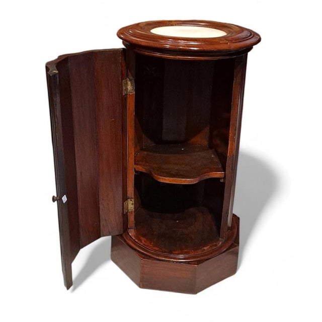 Antique French Column Cabinet, 1800s For Sale - Image 4 of 11