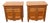 Ethan Allen French Large Nightstands Bedside End Tables a Pair 6648 For Sale