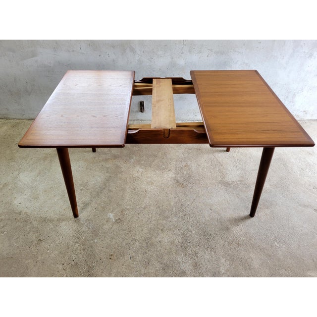 Danish Teak AT 312 Dining Table by Hans Wegner for Andreas Tuck, 1960s For Sale - Image 14 of 18