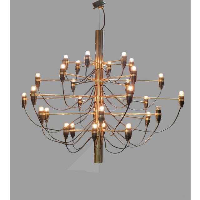 Model 2097/30 Chandelier by Gino Sarfatti for Arteluce, Italy, 1960s For Sale - Image 6 of 10