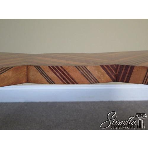 Wood Modernist Design Satinwood Bowtie Coffee Table Jc-494786 For Sale - Image 7 of 10