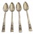 Vintage Community Plate Silver Plated "Coronation"Pattern Table Spoons S/4 For Sale