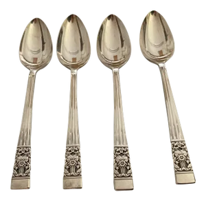 Vintage Community Plate Silver Plated "Coronation"Pattern Table Spoons S/4
