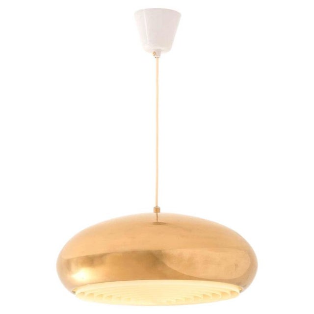 Scandinavian Modern Hanging Lamp in Brass by Bergboms, 1960s For Sale - Image 9 of 9
