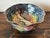Mid 20th Century Italian Hand Painted Glossy Dish With Florals For Sale - Image 6 of 8