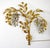 Gold Metal Flower Wall Lamp by Hans Kögl, 1960s For Sale - Image 8 of 18