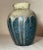 Vintage Handmade Raku Green Iridescent Drip Glaze Signed Blackware Pottery Vase For Sale - Image 11 of 15
