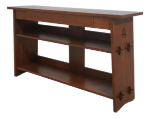 Stickley 1 Drawer Mission Oak Console Bookcase Table ~ Rare
