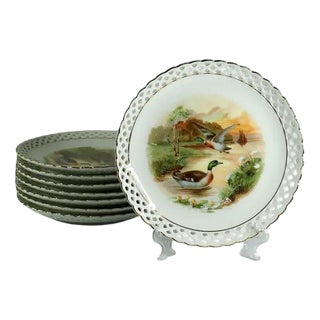 Porcelain Service with Gilt Rims from Schumann Bavaria, 1930s, Set of x For Sale