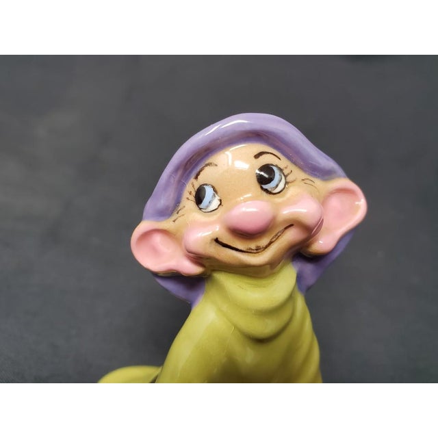 Green Vintage 1950s Hagen Renaker Disney Dopey Figurine With Sticker 3-1/4" Tall For Sale - Image 8 of 15