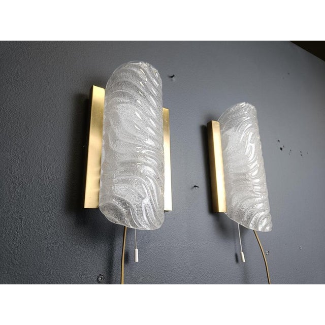 Brass and Glass Wall Lights by Fischer Leuchten, 1960s, Set of 2 For Sale - Image 13 of 15