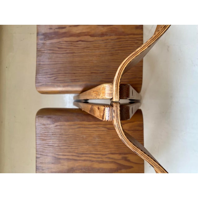 Chair designed and produced in Portugal, The designer , Martins Machado, created thes chairs in 70s, using molded plywood...