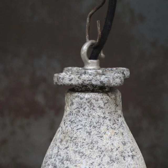 Vintage Industrial Belgian Pendant Light by Dab For Sale - Image 4 of 9