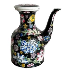 Vintage Chinese Hand Painted Porcelain Tea Pot/Small Pitcher