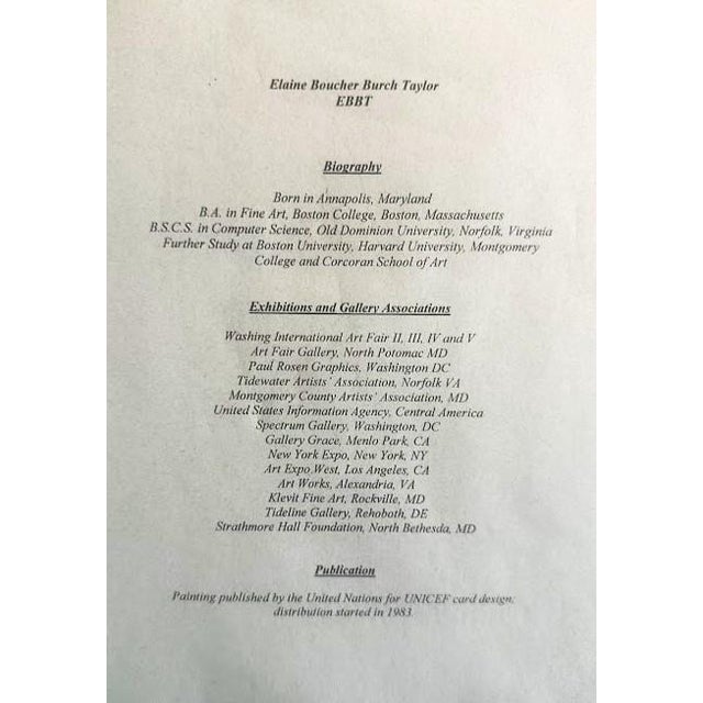 Vintage Gouache on Paper For Sale - Image 4 of 7