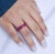 Natural 8.33 cts ruby band ring in 18k gold For Sale - Image 13 of 18