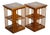 Sheraton Revival Burr Walnut Bookcases, Set of 2 For Sale