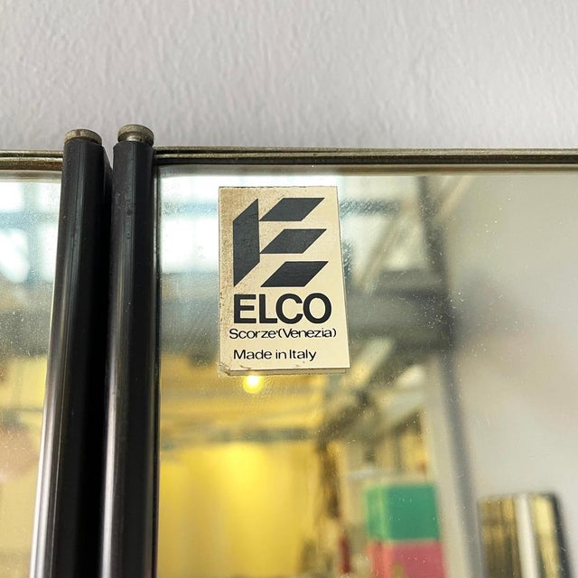 Modern Italian Wall Mirror Hangers Gronda attributed to Luciano Bertoncini for Elco, 1970s, Set of 3 For Sale - Image 16 of 17