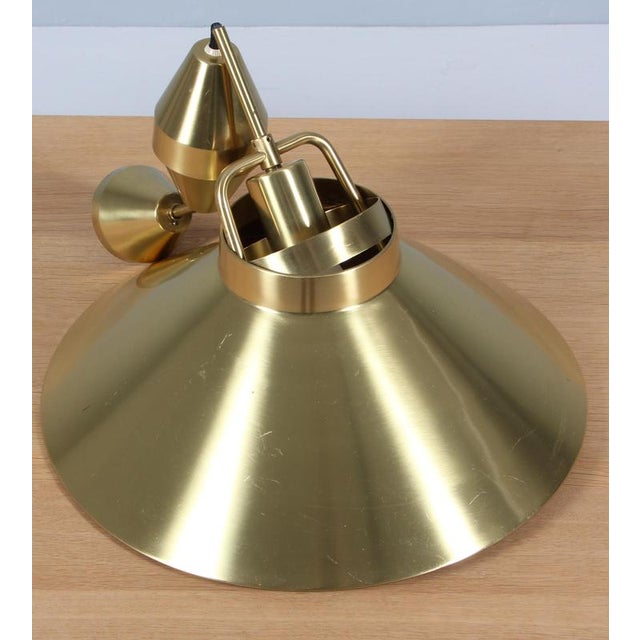 Fritz Schlegel pendant in brass with height adjustment. Made by Lyfa Up to 250V (Europe/UK Standard).The wiring of this...