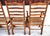 1970s Vintage Ladder Back Rush Seat Dining Chairs Set of 8 For Sale - Image 5 of 18