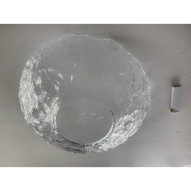 Large Vintage Glass Bowl, 1970s For Sale - Image 15 of 18