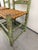 Gorgeous Pair of Distressed Early American Shaker-Style Ladder Back Chairs With Original Green Paint For Sale - Image 4 of 12