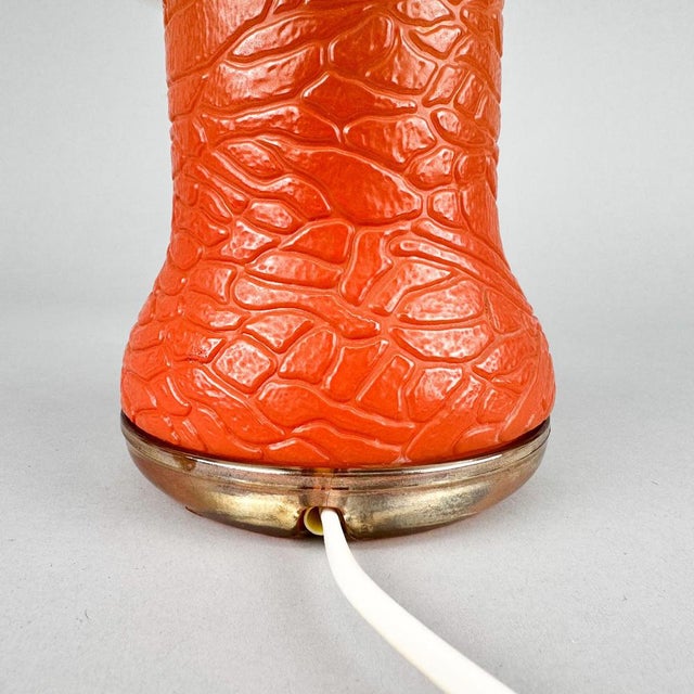 Glass Space Age All-Glass Mushroom Table Lamp by Karin Korn for Veb, Germany, 1960s For Sale - Image 7 of 11